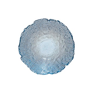 ESTIA ΣΑΛΑΤΙΕΡΑ ROCHE ΓΥΑΛΙΝΗ 19.5x7.5cm ΜΠΛΕ