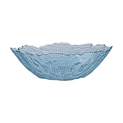 ESTIA ΣΑΛΑΤΙΕΡΑ ROCHE ΓΥΑΛΙΝΗ 27.5x8cm ΜΠΛΕ