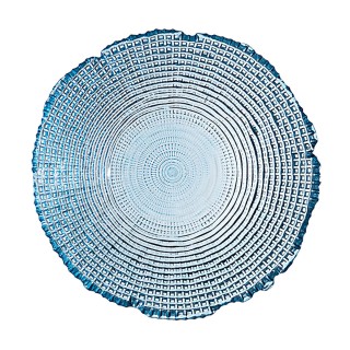 ESTIA ΣΑΛΑΤΙΕΡΑ ROCHE ΓΥΑΛΙΝΗ 27.5x8cm ΜΠΛΕ