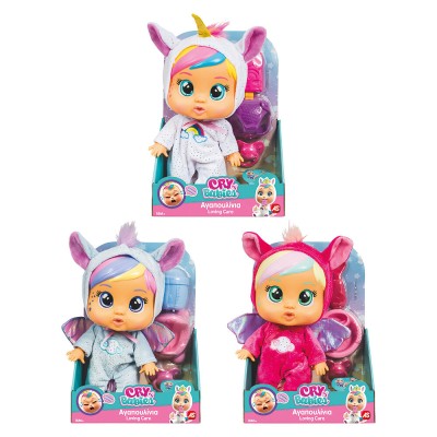 CRY BABIES TINY CUDDLES ΚΛΑΨΟΥΛΙΝΙΑ ΑΓΑΠΟΥΛΙΝΙΑ ΔΙΑΔΡΑΣΤΙΚΗ ΚΟΥΚΛΑ ΠΟΥ ΚΛΑΕΙ ΜΕ ΑΛΗΘΙΝΑ ΔΑΚΡΥΑ (ΤΥΧΑ