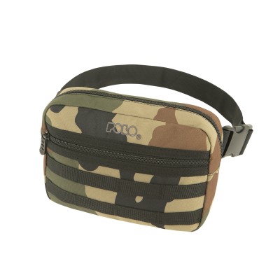 Polo Trap Τσαντάκι Μέσης Παραλλαγή σε Χακί χρώμα 9-08-042-2900