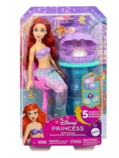 DISNEY PRINCESS - ARIEL VANITY POP MERMAID FASHION DOLL ΜΕ ΚΟΧΥΛΙ ΈΚΠΛΗΞΗ ΚΟΥΚΛΑ - JBF86