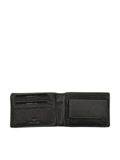 Daston Δερμάτινο Ανδρικό Πορτοφόλι με RFID Μαύρο