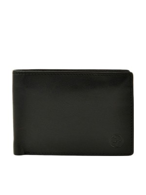 Daston Δερμάτινο Ανδρικό Πορτοφόλι με RFID Μαύρο