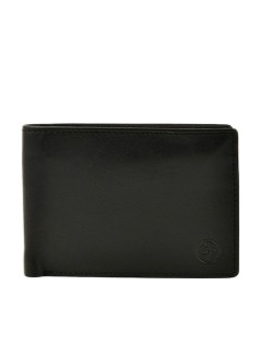 Daston 077 Δερμάτινο Ανδρικό Πορτοφόλι με RFID Μαύρο