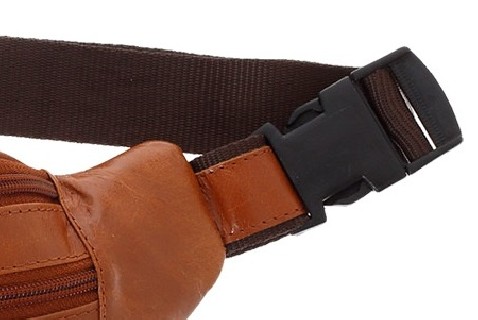 Lavor 1-7123 Ανδρικό Δερμάτινο Τσαντάκι Μέσης Cognac