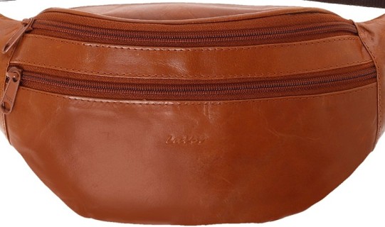 Lavor 1-7123 Ανδρικό Δερμάτινο Τσαντάκι Μέσης Cognac