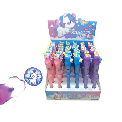 Παιδικά Στυλό Μονόκερος με Mini Projector Προβολής Σχεδίων Τυχαία Επιλογή Χρωμάτων 18173