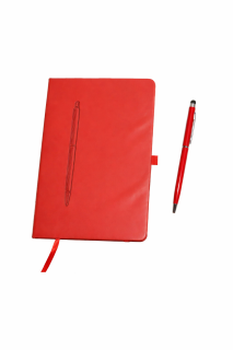Σημειωματάριο με Μαγνήτη για Στυλό Κόκκινο