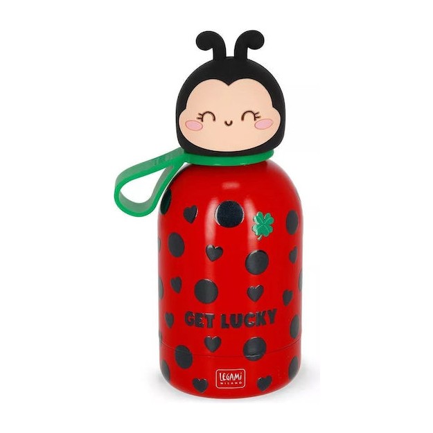 Legami Milano Παιδικό Παγούρι Ανοξείδωτο Θερμός Κόκκινο Πασχαλίτσα310ml