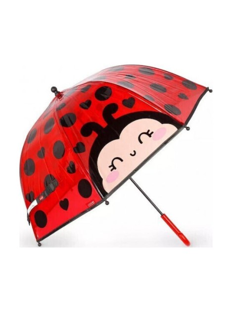 Legami Milano Παιδική Ομπρέλα με Μπαστούνι Κόκκινη Πασχαλίτσα με Διάμετρο 70εκ.