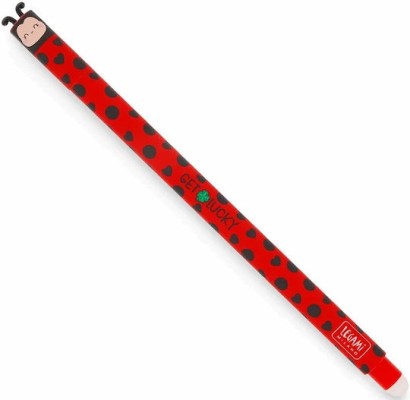 Legami Milano Ladybug Στυλό Gel 0.8 Κόκκινο με Κόκκινο Μελάνι Erasable EP0074