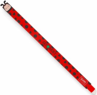 Legami Milano Ladybug Στυλό Gel 0.8 Κόκκινο με Κόκκινο Μελάνι Erasable EP0074