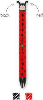 Legami Milano Click Clack Στυλό Ballpoint Πασχαλίτσα Μαύρο/Κόκκινο
