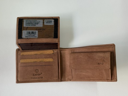 Lavor 1-6558 Δερμάτινο Ανδρικό Πορτοφόλι με RFID Crunch