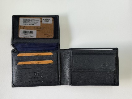 Lavor 1-6558 Δερμάτινο Ανδρικό Πορτοφόλι με RFID Μπλε