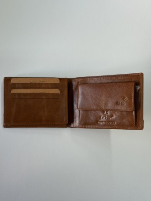 Lavor 1-7105 Δερμάτινο Ανδρικό Πορτοφόλι με RFID Κονιάκ