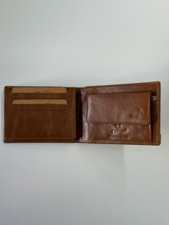 Lavor 1-7105 Δερμάτινο Ανδρικό Πορτοφόλι με RFID Κονιάκ