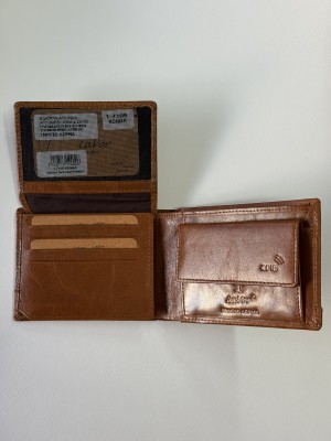 Lavor 1-7105 Δερμάτινο Ανδρικό Πορτοφόλι με RFID Κονιάκ