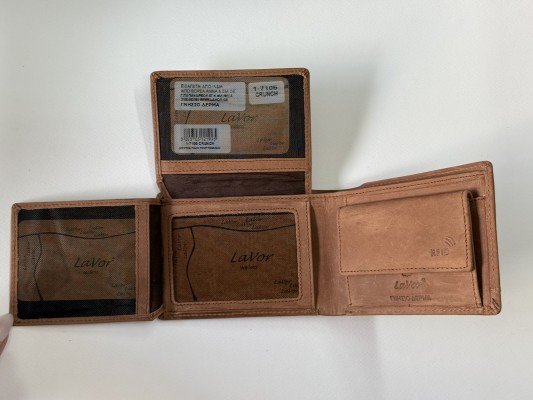 Lavor 1-7105 Δερμάτινο Ανδρικό Πορτοφόλι με RFID Crunch