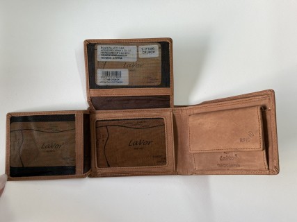 Lavor 1-7105 Δερμάτινο Ανδρικό Πορτοφόλι με RFID Crunch