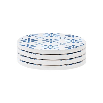 ESTIA ΣΟΥΒΕΡ AEGEAN TILE ΚΕΡΑΜΙΚΟ Φ10.3cm ΣΕΤ 4 ΤΕΜ