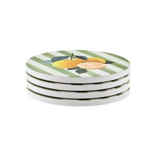 ESTIA ΣΟΥΒΕΡ CITRUS GROVE ΚΕΡΑΜΙΚΟ Φ10.3cm ΣΕΤ 4 ΤΕΜ