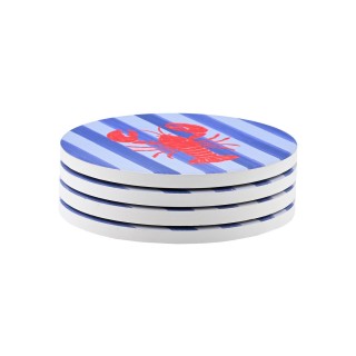 ESTIA ΣΟΥΒΕΡ NAUTICAL LOBSTER ΚΕΡΑΜΙΚΟ Φ10.3cm ΣΕΤ 4 ΤΕΜ