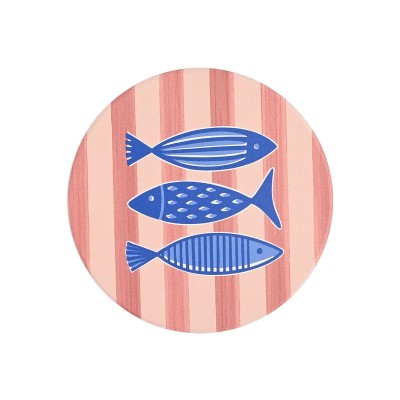 ESTIA ΣΟΥΒΕΡ PORTO PESCE ΚΕΡΑΜΙΚΟ Φ10.3cm ΣΕΤ 4 ΤΕΜ