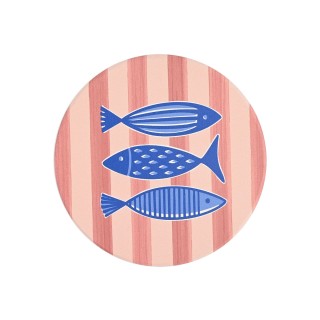 ESTIA ΣΟΥΒΕΡ PORTO PESCE ΚΕΡΑΜΙΚΟ Φ10.3cm ΣΕΤ 4 ΤΕΜ