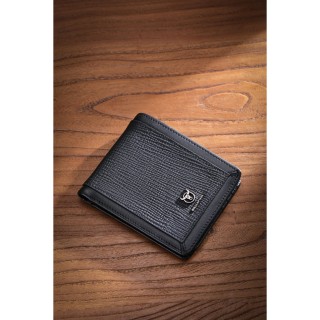 Bull Captain Δερμάτινο Ανδρικό Πορτοφόλι με RFID Μαύρο QB07