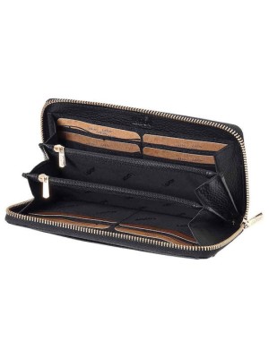 Lavor 1-6077 Μεγάλο Δερμάτινο Γυναικείο Πορτοφόλι Καρτών με RFID Μαύρο