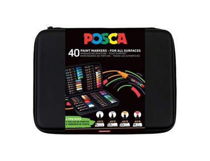 Posca Μαρκαδόροι Κασετίνα 40 τεμαχίων