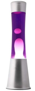I-Total XL1792 Διακοσμητικό Φωτιστικό Lava Lamp σε Ασημί Χρώμα XL1792