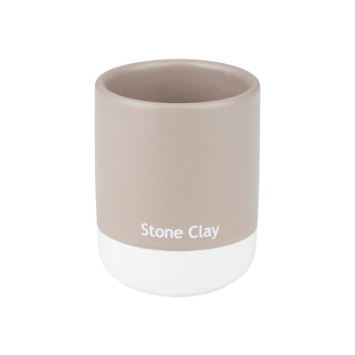 ESTIA ΠΟΤΗΡΑΚΙ ΜΠΑΝΙΟΥ TONE LAB ΚΕΡΑΜΙΚΟ STONE CLAY