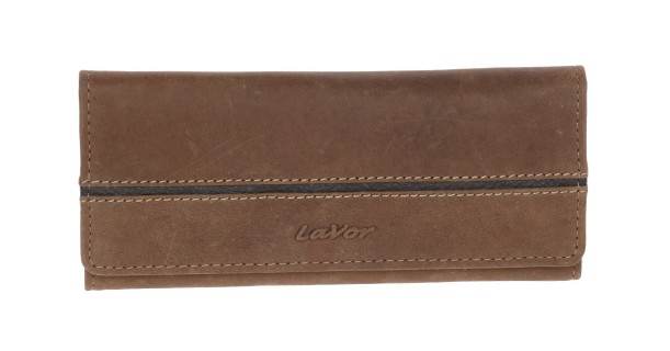 Lavor 1-30114 Δερμάτινη Καπνοθήκη Καφέ Oily με Μαγνητικό Κούμπωμα