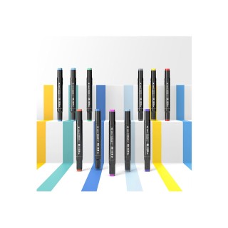 Deli Emotion Μαρκαδόροι Ζωγραφικής Διπλής Μύτης Σετ 40τμχ 1231.149374