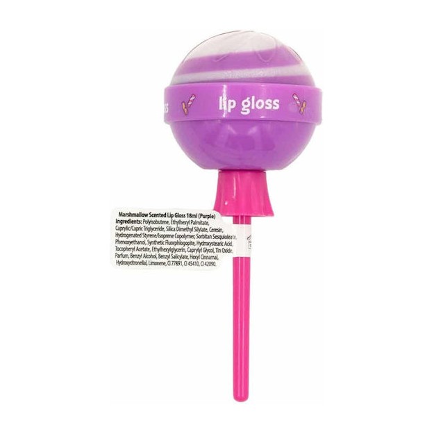 Create It Candy Lollipop Lip Gloss Μωβ με άρωμα Marshmallow
