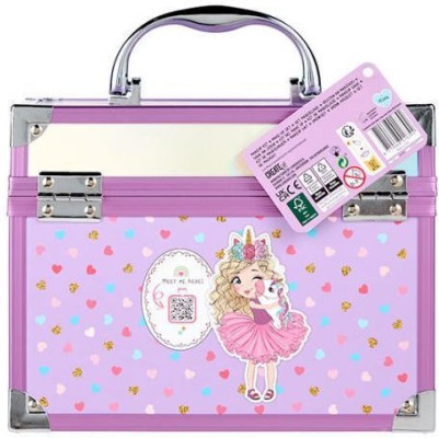 Create it! Σετ Παιδικό Μακιγιάζ σε Βαλιτσάκι Μωβ