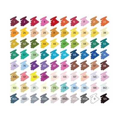 Deli Emotion Μαρκαδόροι Ζωγραφικής με Διπλή Μύτη Σετ 80τμχ 231.482057