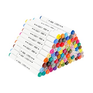 Deli Emotion Μαρκαδόροι Ζωγραφικής με Διπλή Μύτη Σετ 80τμχ 231.482057