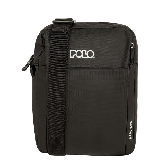 Polo Dominus Τσαντάκι Ώμου Δερματίνη Μαύρο 9-07-162-2000