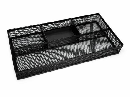 Μεταλλικός Οργανωτής Γραφείου σε Μαύρο Χρώμα