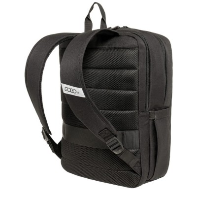 Polo Corven Σακίδιο Πλάτης Υφασμάτινο σε Μαύρο χρώμα 9-02-081-2000