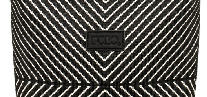 Polo Seya Γυναικείο Τσαντάκι Ώμου/Χιαστί Μαύρο/Άσπρο 9-07-097-8485