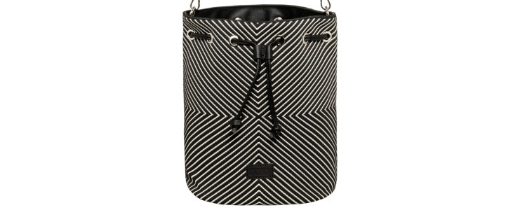 Polo Seya Γυναικεία Τσάντα Ώμου Πουγκί Μαύρο/Άσπρο 9-07-105-8485