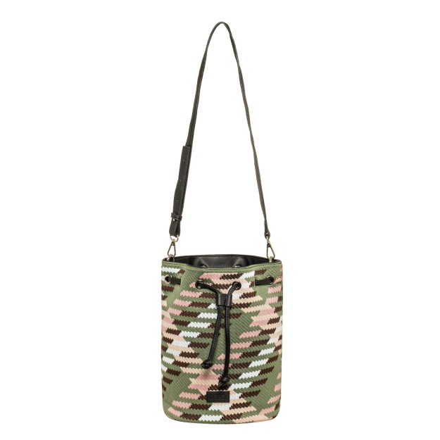 Polo Seya Γυναικεία Τσάντα Ώμου Πουγκί Χακί 9-07-105-8486