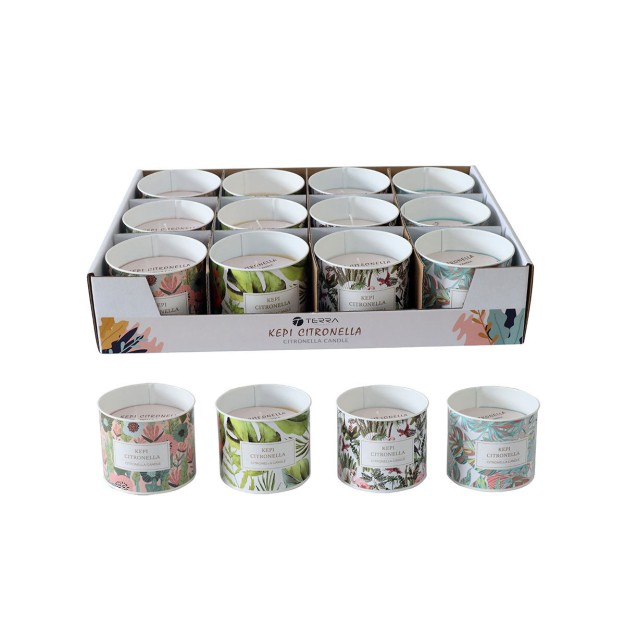 ESTIA ΚΕΡΙ CITRONELLA ΣΕ ΜΕΤΑΛΛΙΚΟ ΔΟΧΕΙΟ 140gr ΑΣΟΡΤΙ