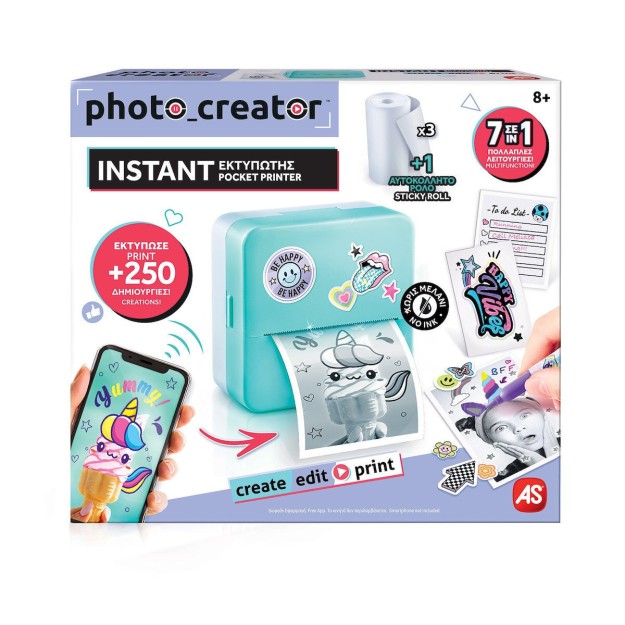 ΦΟΡΗΤΟΣ ΕΚΤΥΠΩΤΗΣ PRINT CREATOR - INSTANT PHOTO PRINTER