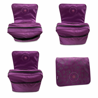 Υφασμάτινη Τσάντα Μωβ Ταχυδρόμου Μεγάλη